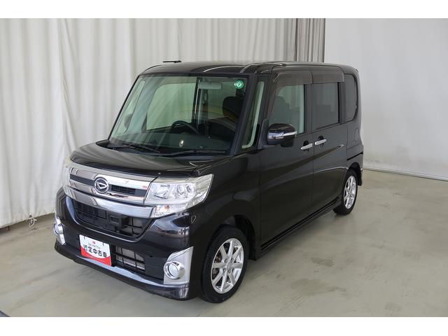 タントカスタムＸ　ＳＡ運転席エアバッグ　点検記録簿　スマ−トキ−　ナビＴＶ　アルミ　横滑防止　ＥＴＣ付き　キーレスエントリー　ＡＢＳ　ＷＳＲＳ（富山県）の中古車