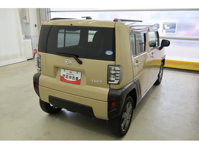 タフトＧターボＢカメラ　電動格納ドアミラー　ＬＥＤライト　ＥＴＣ車載器　キーフリーシステム　フルタイム４ＷＤ　フロントカメラ　ドラレコ　アイドリングストップ　ターボ車　アルミホイール　スマートキー＆プッシュスタート（富山県）の中古車
