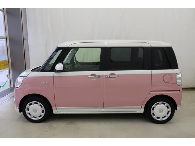 ムーヴキャンバスGメイクアップリミテッド SAIIIISTOP 運転席側シートヒーター 電格ミラー 助手席エアバック LED ナビTV プッシュスタートスマートキー 横滑り防止システム キーレスエントリー ドラレコ Bモニター サイドカメラ 記録簿(富山県)の中古車