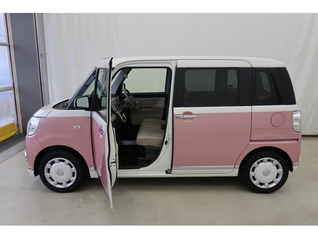 ムーヴキャンバスGメイクアップリミテッド SAIIIISTOP 運転席側シートヒーター 電格ミラー 助手席エアバック LED ナビTV プッシュスタートスマートキー 横滑り防止システム キーレスエントリー ドラレコ Bモニター サイドカメラ 記録簿(富山県)の中古車
