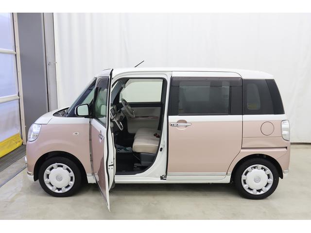 ムーヴキャンバスＸリミテッドメイクアップ　ＳＡII　／ＤＶＤ／カメラ／バックモニター付き　Ｂｌｕｅｔｏｏｔｈ対応　セキュリティアラーム　電動格納ミラー　ベンチシート　キーフリー　オートライト　ＡＢＳ　スマートキー　エアバック　記録簿　両側パワードア（富山県）の中古車