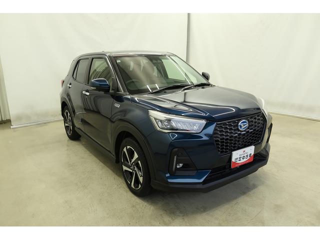 ロッキープレミアムG HEV軽減ブレーキ アルミ LEDヘッドランプ 電動格納式ドアミラー アイドリングストップ レーンキープアシスト 盗難防止システム 記録簿 衝突安全ボディ オートLED シ−トヒ−タ− キーフリーシステム(富山県)の中古車