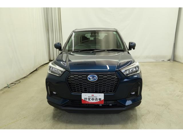 ロッキープレミアムG HEV軽減ブレーキ アルミ LEDヘッドランプ 電動格納式ドアミラー アイドリングストップ レーンキープアシスト 盗難防止システム 記録簿 衝突安全ボディ オートLED シ−トヒ−タ− キーフリーシステム(富山県)の中古車