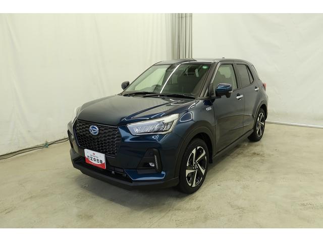 ロッキープレミアムG HEV軽減ブレーキ アルミ LEDヘッドランプ 電動格納式ドアミラー アイドリングストップ レーンキープアシスト 盗難防止システム 記録簿 衝突安全ボディ オートLED シ−トヒ−タ− キーフリーシステム(富山県)の中古車