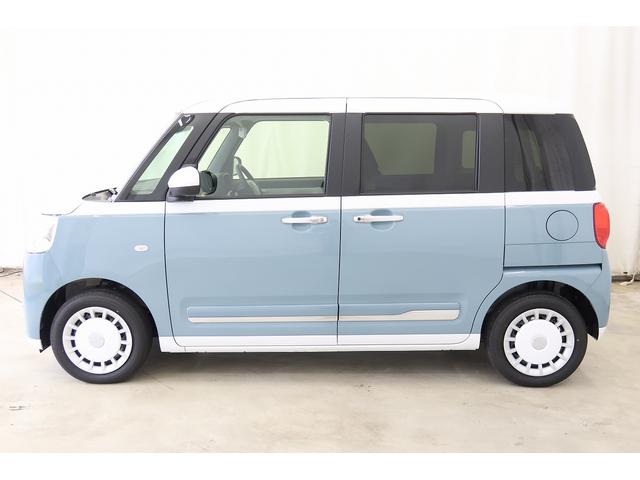 ムーヴキャンバスストライプスG /オーディオレス/両側電動スライドドア/両自動ドア 衝突軽減ブレーキ 電格ミラー Aライト オートLED LED 点検記録簿付 シ−トヒ−タ− ESC スマートキー キーフリー 車線逸脱警告 イモビライザー ベンチシート Wエアバッグ(富山県)の中古車