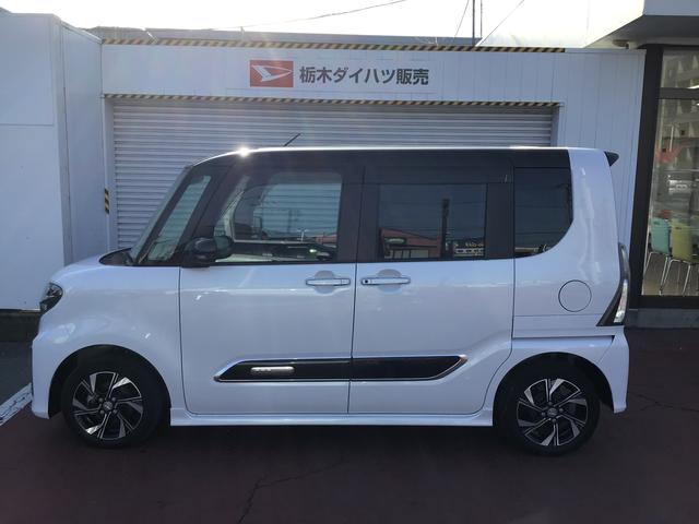 タントカスタムＸ【ダイハツ認定中古車・まごころ保証１年走行距離無制限保証】　ナビゲーションシステム　バックカメラ　シートヒーター　両側電動スライドドア　ＬＥＤヘッドライト（栃木県）の中古車