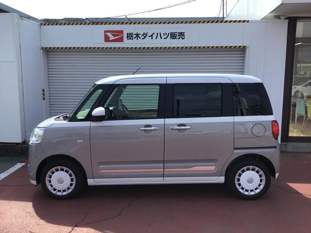 ムーヴキャンバスストライプスＧ【ダイハツ認定中古車・まごころ保証１年走行距離無制限保証】　キーフリーシステム　ＬＥＤヘッドライト　ＬＥＤフォグランプ　オートエアコン　運転席・助手席電動スライドドア（栃木県）の中古車