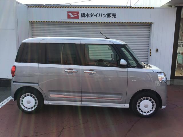 ムーヴキャンバスストライプスＧ【ダイハツ認定中古車・まごころ保証１年走行距離無制限保証】キーフリーシステム　ＬＥＤヘッドライト　ＬＥＤフォグランプ　オートエアコン　運転席・助手席電動スライドドア（栃木県）の中古車