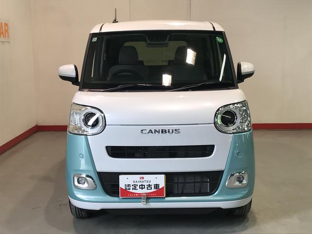 ムーヴキャンバスストライプスＧ【ダイハツ認定中古車・まごころ保証１年走行距離無制限保証】　キーフリーシステム　ＬＥＤヘッドライト　ＬＥＤフォグランプ　オートエアコン　運転席・助手席電動スライドドア　運転席・助手席シートヒーター（栃木県）の中古車