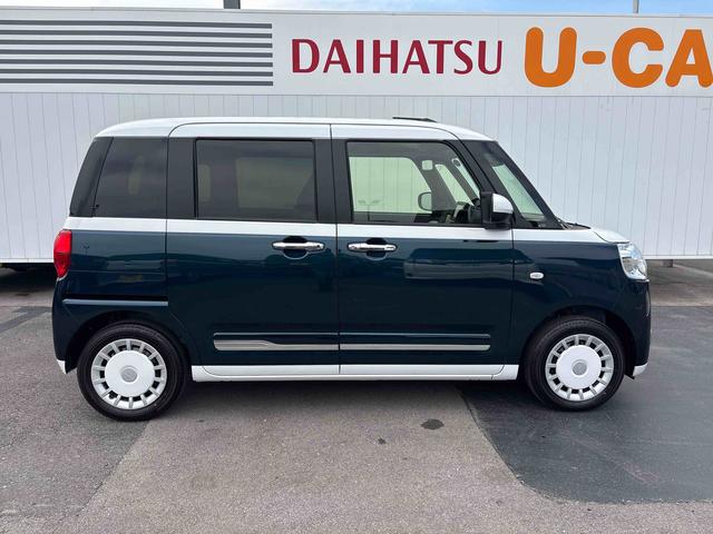 ムーヴキャンバスストライプスＧダイハツ認定中古車・まごころ保証１年走行距離無制限保証付　ナビゲーションシステム　バックカメラ　両側電動スライドドア　運転席助手席シートヒーター（栃木県）の中古車