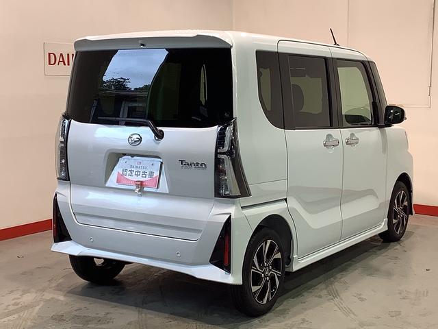 タントカスタムＸダイハツ認定中古車・まごころ保証１年走行距離無制限保証付　ＬＥＤヘッドライト　両側電動スライドドア　スマートアシスト（栃木県）の中古車