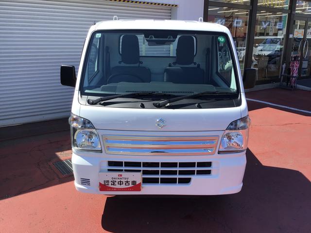 キャリイトラックＫＣエアコン・パワステ全車１年走行距離無制限まごころ保証付き！　ラジオ　オートライト　４ＷＤ　ＡＴ　衝突被害軽減システム（栃木県）の中古車