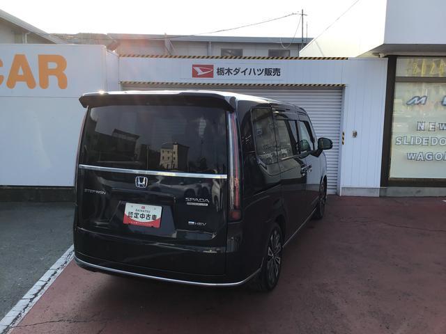 ステップワゴンｅ：ＨＥＶスパーダ　プレミアムライン全車１年走行距離無制限まごころ保証付き！　ナビゲーションシステム　全周囲モニター　ＥＴＣ車載器　両側電動スライドドア　後席モニター（栃木県）の中古車