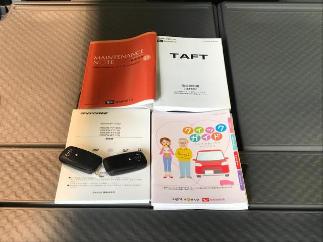 タフトＧターボ誤発進抑制装置　バックカメラ付き　ナビＴＶ　ＬＥＤライト　オートライト　キーフリーシステム　ＥＴＣ　オートハイビーム　電動格納ミラー　アルミホイール　ターボエンジン　タバコ臭（栃木県）の中古車
