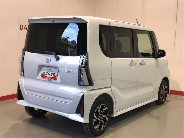タントカスタムＸ衝突軽減ブレーキ　コーナーセンサー　車線逸脱防止　アイドリングストップ機能　盗難警報装置　ＬＥＤ　ワンオーナー　キーレスエントリー　オートＬＥＤ　電動格納ミラー　スマキー（栃木県）の中古車