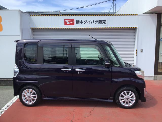 タントカスタムＲＳ　ＳＡバックカメラ　アイドリングＳ　スマートキ　横滑り防止装置付き　ＬＥＤへッドライト　電格ミラー　セキュリティアラーム　ターボ　社外ＡＷ　スタッドレス　キーフリーシステム　助手席エアバッグ　ＡＢＳ（栃木県）の中古車