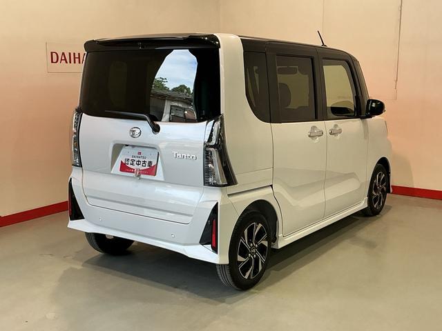 タントカスタムＸ衝突軽減ブレーキ　リアコーナーセンサー　車線逸脱防止　アイドリングストップ機能　盗難警報装置　ＬＥＤ　ワンオーナー　キーレスエントリー　前席シートヒーター　オートＬＥＤ　電動格納ミラー　スマキー（栃木県）の中古車