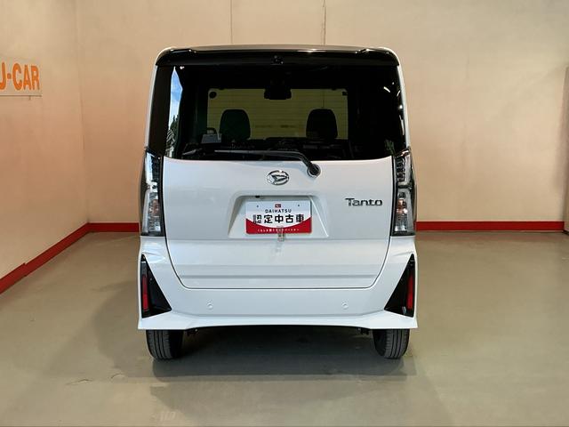タントカスタムＸ衝突軽減ブレーキ　リアコーナーセンサー　車線逸脱防止　アイドリングストップ機能　盗難警報装置　ＬＥＤ　ワンオーナー　キーレスエントリー　前席シートヒーター　オートＬＥＤ　電動格納ミラー　スマキー（栃木県）の中古車