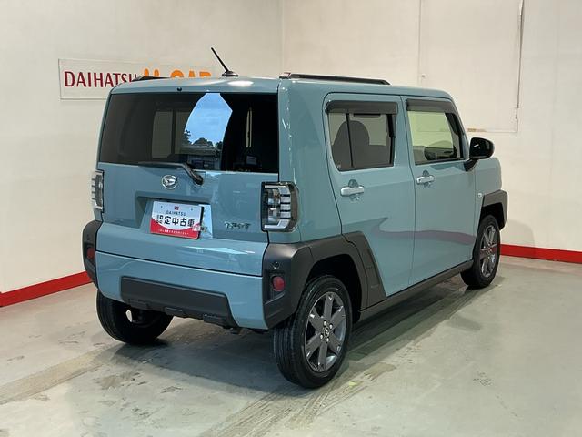 タフトＧターボＢカメラ　電動格納ドアミラー　パーキングセンサー　ＬＥＤライト　ＥＴＣ車載器　キーフリーシステム　４ＷＤ　ドラレコ　メモリーナビ　アイドリングストップ　前席シートヒーター　ターボ車　ナビＴＶ（栃木県）の中古車