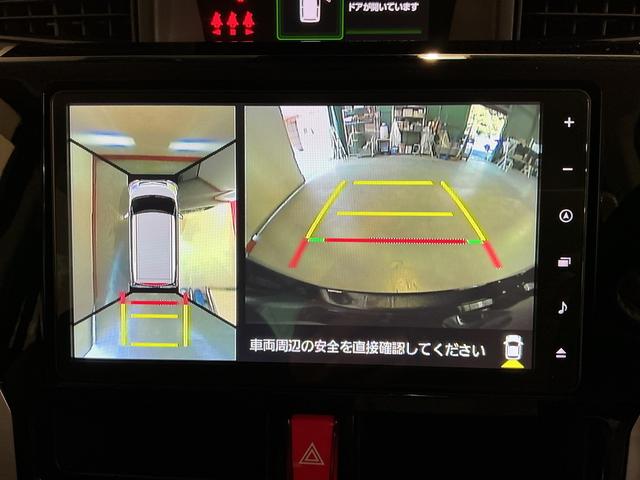 トールカスタムＧ　ターボ両側パワスラドア　全周囲モニター　衝突回避支援ブレーキ機能　ＬＥＤライト　ＥＴＣ　Ｉ−ＳＴＯＰ　メモリーナビ　電動格納ミラー　ドラレコ　キーフリーシステム　アルミ　ナビＴＶ（栃木県）の中古車