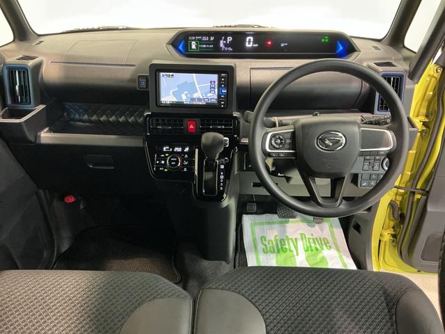 タントカスタムＸ衝突軽減ブレーキ　リアコーナーセンサー　車線逸脱防止　アイドリングストップ機能　Ｂカメラ　ナビＴＶ　盗難警報装置　ＬＥＤ　ワンオーナー　キーレスエントリー　前席シートヒーター　オートＬＥＤ　スマキー（栃木県）の中古車