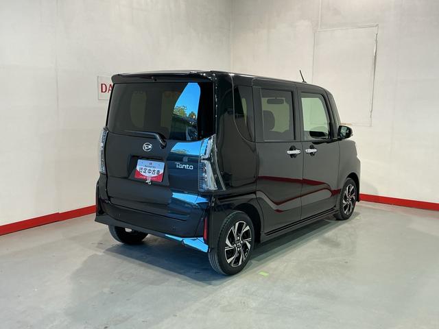 タントカスタムX衝突軽減ブレーキ リアコーナーセンサー 車線逸脱防止 アイドリングストップ機能 Bカメラ TV 盗難警報装置 LED キーレスエントリー 前席シートヒーター オートLED 電動格納ミラー(栃木県)の中古車