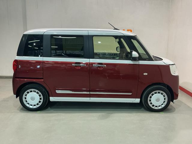 ムーヴキャンバスストライプスG全車1年走行距離無制限まごころ保証付き! スマートアシスト コーナーセンサー LEDヘッドライト フォグランプ 両側電動スライドドア シートヒーター(栃木県)の中古車