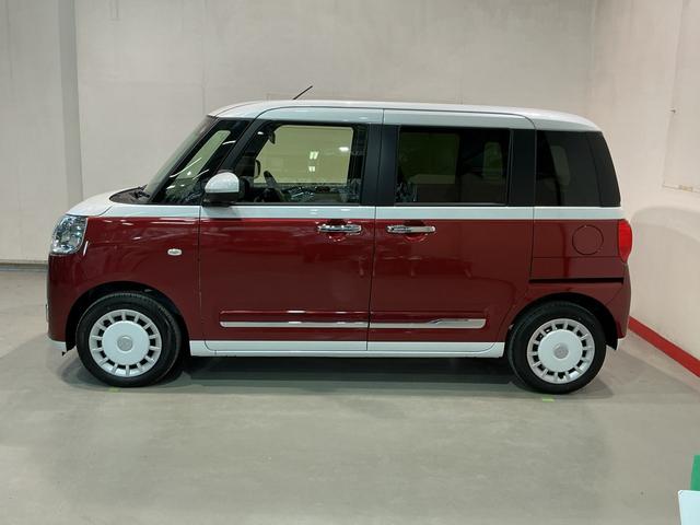 ムーヴキャンバスストライプスG全車1年走行距離無制限まごころ保証付き! スマートアシスト コーナーセンサー LEDヘッドライト フォグランプ 両側電動スライドドア シートヒーター(栃木県)の中古車