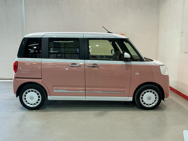 ムーヴキャンバスストライプスG前後障害物センサー アイドルストップ セキュリティアラーム スマートキープッシュスタート Sヒーター キーフリーキー LEDライト 車線逸脱警報 ベンチシート オートハイビーム(栃木県)の中古車