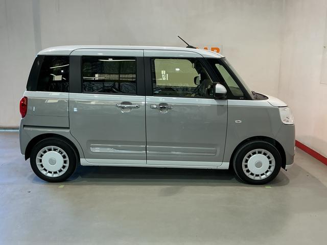 ムーヴキャンバスストライプスＧ前後障害物センサー　アイドルストップ　ナビＴＶ　Ｂカメラ　セキュリティアラーム　スマートキープッシュスタート　Ｓヒーター　キーフリーキー　　ＬＥＤライト　車線逸脱警報　ベンチシート（栃木県）の中古車