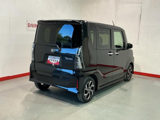 タントカスタムＸ衝突軽減ブレーキ　リアコーナーセンサー　車線逸脱防止　アイドリングストップ機能　盗難警報装置　ＬＥＤ　ワンオーナー　キーレスエントリー　前席シートヒーター　オートＬＥＤ　電動格納ミラー　スマキー（栃木県）の中古車