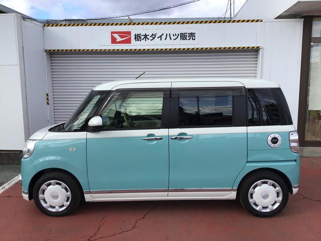 ムーヴキャンバスＧメイクアップＶＳ　ＳＡIII踏み間違え防止　横滑り防止機能　パノラミックビューモニター　ＥＴＣ車載器　衝突安全ボディ　電動格納ミラー　ＬＥＤライト　シートヒータ　キーフリーシステム　ドライブレコーダー　メモリーナビ（栃木県）の中古車