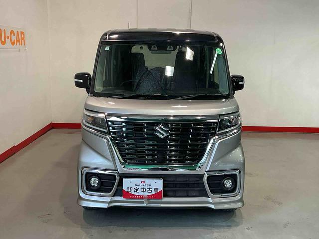 スペーシアカスタムハイブリッドＸＳターボ両自動ドア　前後誤発進抑制機能　ドライブレコーダ　アルミホイールタイヤ　リアコーナーセンサー　電格ミラー　リアカメラ　盗難防止　衝突安全ボディ　スマートキー付　ターボモデル　ＥＳＣ　ＬＥＤ　ナビＴＶ（栃木県）の中古車