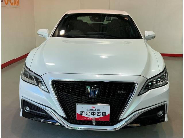 クラウンハイブリッドRSクリアランソナ レーンアシスト LEDヘッドライト クルコン スマートエントリー セキュリティーアラーム 横滑り防止 ETC オートライト TVナビ アルミ メモリーナビ ABS エアバッグ(栃木県)の中古車