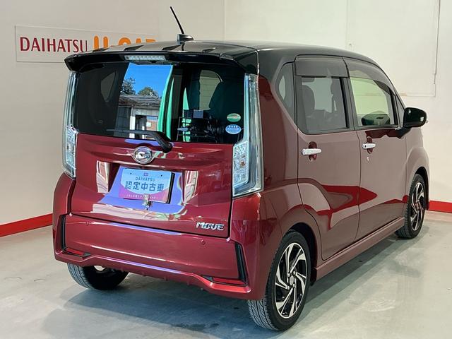 ムーヴカスタム　ＲＳ　ハイパーＳＡIIIターボエンジン　電動格納ドアミラー　アイドリングＳＴＯＰ　ナビＴＶ　レーンアシスト　セキュリティアラーム　Ｒカメラ　キーレス　スマートキー　アルミホイール　メモリナビ　横滑り防止　ベンチシート　ＡＢＳ（栃木県）の中古車