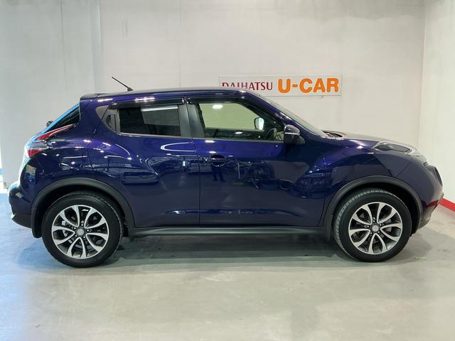 ジューク16GT FOUR衝突被害軽減システム 衝突安全ボディ ETC車載器 レーンキープアシスト 電格ミラー 盗難防止システム インテリジェントキー アルミホイール Bカメ オートライト キーレス メモリーナビ(栃木県)の中古車