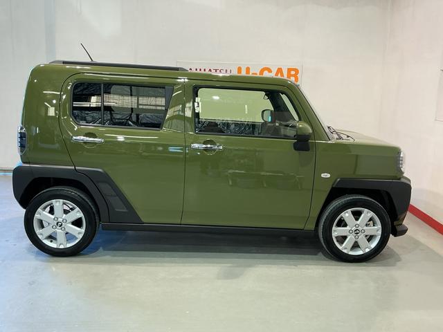 タフトG クロムベンチャーレーダークルーズコントロール 衝突軽減装置 Sヒーター パークセンサー Bカメラ 電動格納式ミラー 車線逸脱警報装置 サンル−フ A−STOP LEDヘッドライト イモビ オートライト(栃木県)の中古車