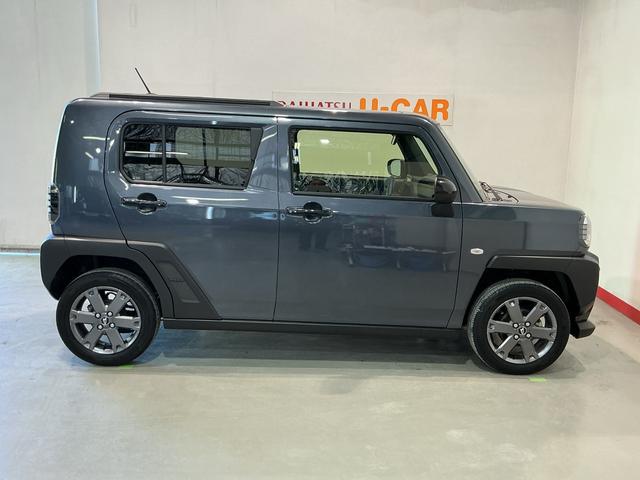 タフトＧターボ　ダーククロムベンチャー車線逸脱警報装置　衝突回避支援ブレーキ　シートヒータ　電動格納ドアミラー　安全ボディ　ＬＥＤ　ナビＴＶ　ムーンルーフ　Ａストップ　オートマチックハイビーム　ターボ車　ＥＴＣ車載器　セキュリティ（栃木県）の中古車