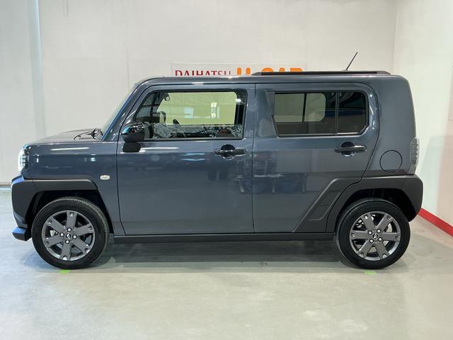 タフトＧターボ　ダーククロムベンチャー車線逸脱警報装置　衝突回避支援ブレーキ　シートヒータ　電動格納ドアミラー　安全ボディ　ＬＥＤ　ナビＴＶ　ムーンルーフ　Ａストップ　オートマチックハイビーム　ターボ車　ＥＴＣ車載器　セキュリティ（栃木県）の中古車