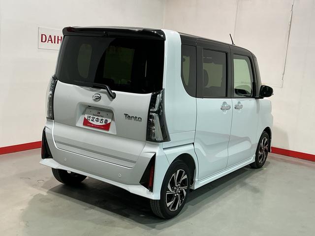 タントカスタムX衝突軽減ブレーキ リアコーナーセンサー 車線逸脱防止 アイドリングストップ機能 盗難警報装置 LED キーレスエントリー 前席シートヒーター オートLED 電動格納ミラー(栃木県)の中古車