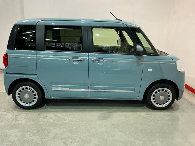 ムーヴキャンバスセオリーＧＩＳＴＯＰ　前後ソナー　衝突軽減ブレーキ　電動格納式ミラー　ＬＥＤヘッド　シートヒーター　両側オートスライドドア　オートライト　ベンチシート　イモビライザー　衝突安全ボディ　Ｓキー（栃木県）の中古車