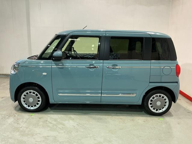 ムーヴキャンバスセオリーＧＩＳＴＯＰ　前後ソナー　衝突軽減ブレーキ　電動格納式ミラー　ＬＥＤヘッド　シートヒーター　両側オートスライドドア　オートライト　ベンチシート　イモビライザー　衝突安全ボディ　Ｓキー（栃木県）の中古車