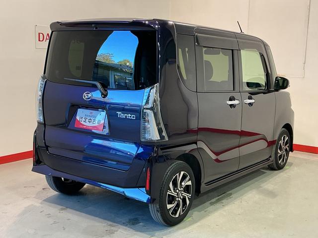 タントカスタムＸ衝突軽減ブレーキ　リアコーナーセンサー　車線逸脱防止　アイドリングストップ機能　Ｂカメラ　ナビＴＶ　盗難警報装置　ＬＥＤ　キーレスエントリー　前席シートヒーター　オートＬＥＤ　スマキー（栃木県）の中古車
