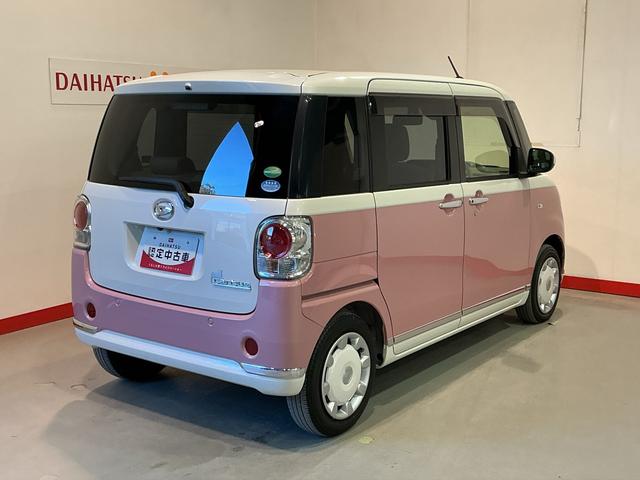 ムーヴキャンバスＧメイクアップＶＳ　ＳＡIIIナビ　パノラマモニター　ｉ−ｓｔｏｐ　プッシュスタートスマートキー　追突被害軽減ブレーキ　盗難防止アラーム　エアバック　ＬＥＤ　キーフリー　横滑り防止装置　電動格納ミラー（栃木県）の中古車