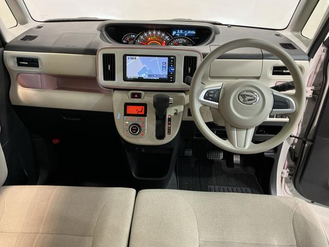 ムーヴキャンバスＧメイクアップＶＳ　ＳＡIIIナビ　パノラマモニター　ｉ−ｓｔｏｐ　プッシュスタートスマートキー　追突被害軽減ブレーキ　盗難防止アラーム　エアバック　ＬＥＤ　キーフリー　横滑り防止装置　電動格納ミラー（栃木県）の中古車