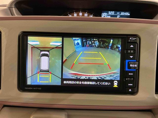 ムーヴキャンバスＧメイクアップＶＳ　ＳＡIIIナビ　パノラマモニター　ｉ−ｓｔｏｐ　プッシュスタートスマートキー　追突被害軽減ブレーキ　盗難防止アラーム　エアバック　ＬＥＤ　キーフリー　横滑り防止装置　電動格納ミラー（栃木県）の中古車