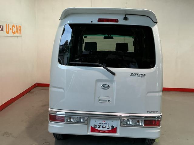 アトレーワゴンカスタムターボＲＳリミテッド電動ミラー　Ｂカメラ　助手席エアバッグ　メモリーナビ　エアバック　盗難防止　タ−ボ　ＴＶナビ　衝突安全ボディ　ＡＢＳ　社外アルミ　スライド片側電動ドア　キ−レス（栃木県）の中古車