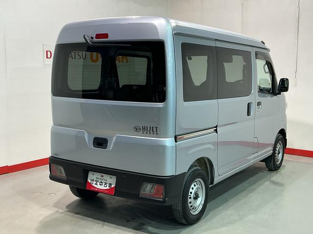 ハイゼットカーゴＤＸ運転席助手席エアバッグ　Ａストップ　レーンキープアシスト　エアバック　パーキングセンサー　ＥＳＣ　切替式４ＷＤ　オートハイビーム　盗難防止システム　オートライト　ＡＢＳ（栃木県）の中古車