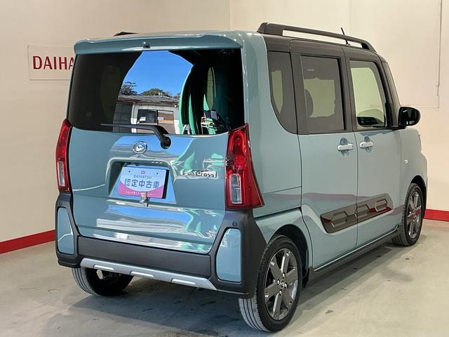 タントファンクロスターボ雹害あり　ディスプレイオーディオ　アイドリングストップ機能　両側自動ドア　スマキー　セキュリティー　全周囲モニター　ＬＥＤライト　車線逸脱警報　ドラレコ　電動格納ドアミラー　ターボエンジン（栃木県）の中古車