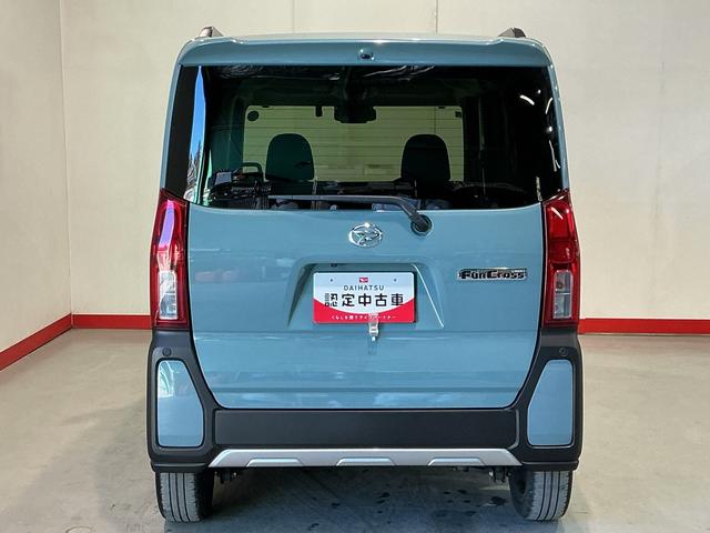 タントファンクロスターボ雹害あり　ディスプレイオーディオ　アイドリングストップ機能　両側自動ドア　スマキー　セキュリティー　全周囲モニター　ＬＥＤライト　車線逸脱警報　ドラレコ　電動格納ドアミラー　ターボエンジン（栃木県）の中古車